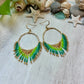 Green Ombré Seed Bead Earrings | Limited Edition
