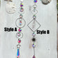 Crystal Prism Sun Catcher // Silver Turtle & Sun