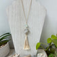 Sea shell & Sea Glass Boho Tassel Necklace