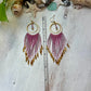Lavender Ombré Seed Bead Earrings | Limited Edition