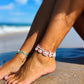 Mother Of Pearl & Gemstone Beach Anklet