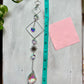 Crystal Prism Sun Catcher // Silver Turtle & Sun
