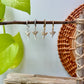 Shark Tooth or Cowrie Shell Huggie Hoop Earrings