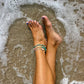 Mother Of Pearl & Gemstone Beach Anklet