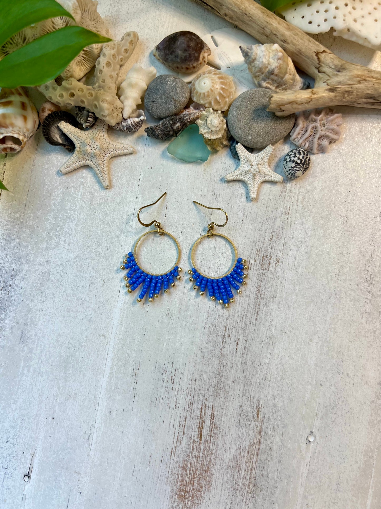 Periwinkle Seed Bead Earrings | Limited Edition