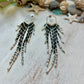 Black & Silver Seed Bead Earrings | Limited Edition