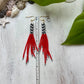 Black & Red Seed Bead Earrings | Limited Edition