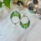 Green Ombré Seed Bead Earrings | Limited Edition