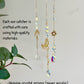 Crystal Prism Sun Catcher // Crescent Moon & Sun