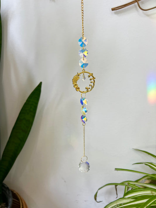 Crystal Prism Sun Catcher // Ocean Waves