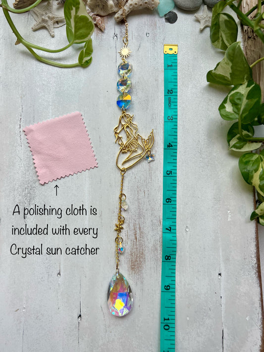 Crystal Prism Sun Catcher // Mermaid & Sun