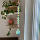 Crystal Prism Sun Catcher // Crescent Moon & Sun