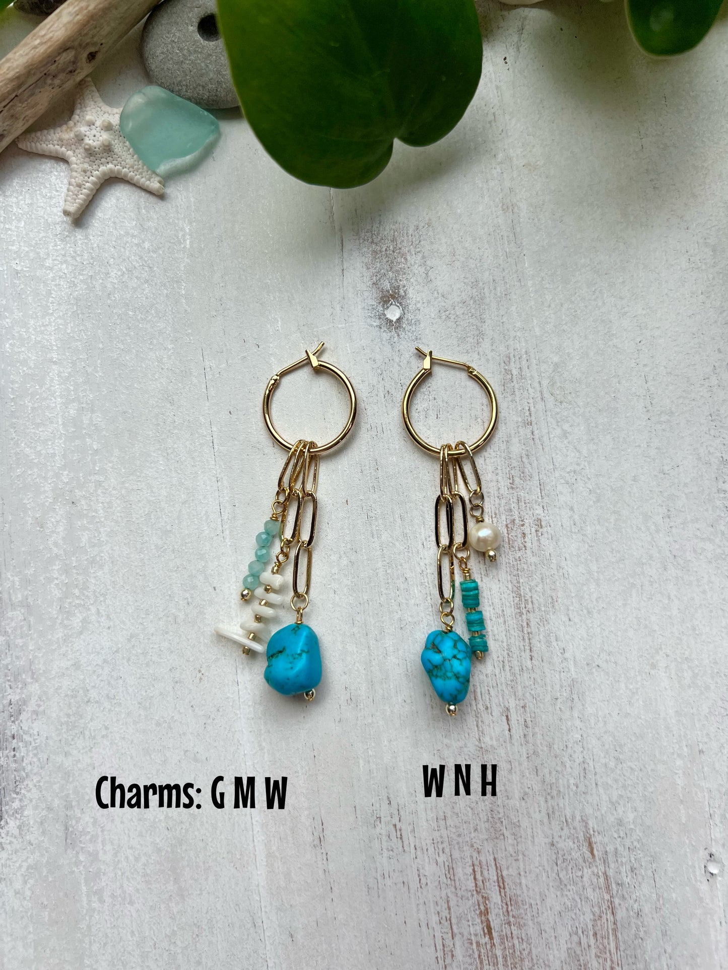 Charm Hoop Earrings || Build Your Own Charm Earrings