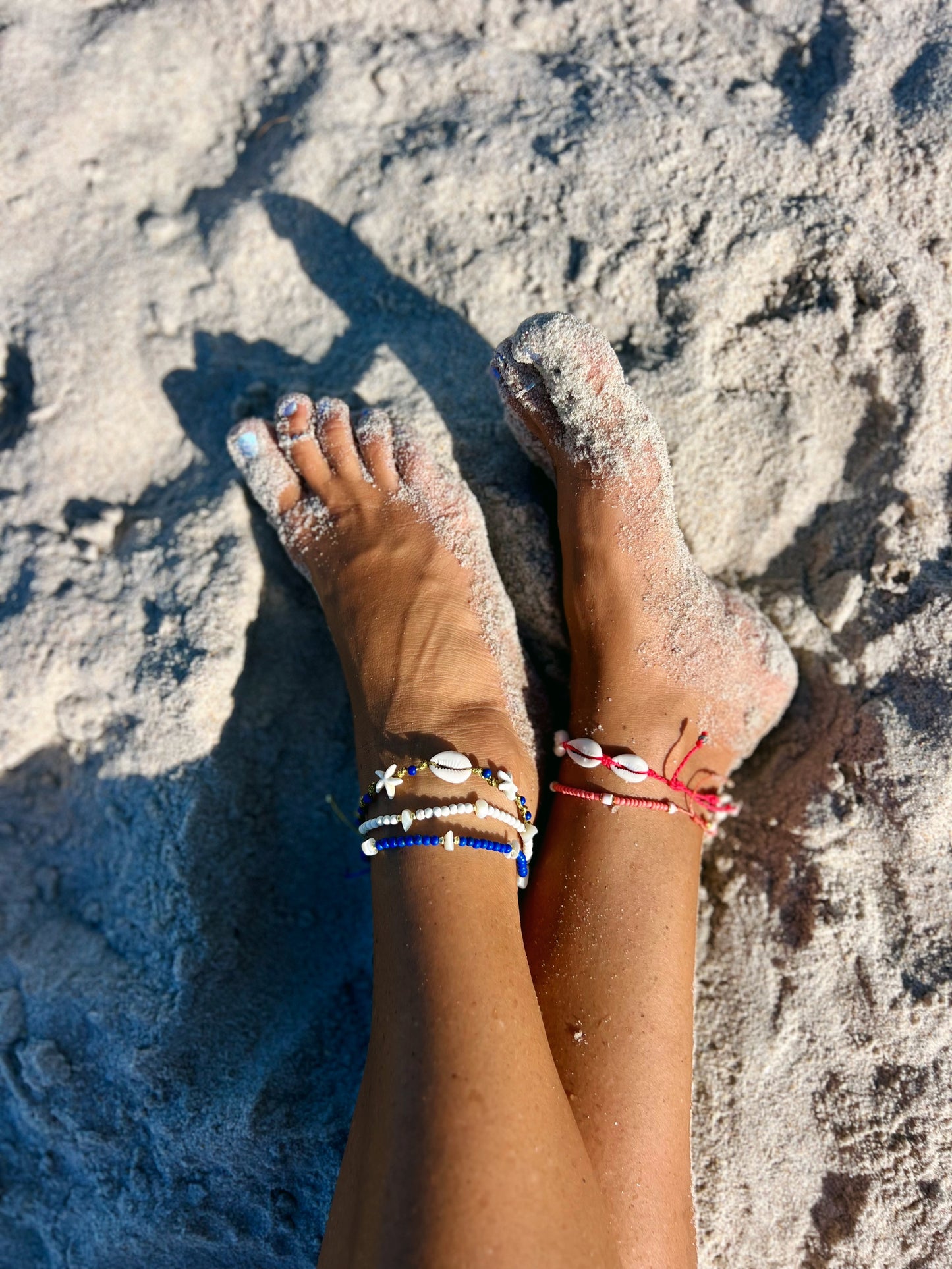 Cowrie Shell & Starfish Beach Anklet