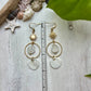 Gold Sun & Shell Earrings