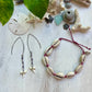 Shark Tooth and  Gemstone Earrings
