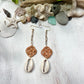 Cowrie Shell & Rattan Earrings