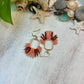 Terra Cotta & Coral Seed Bead Earrings | Limited Edition