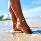 Cowrie Shell & Starfish Beach Anklet