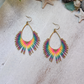 Neon Rainbow Seed Bead Earrings | Limited Edition