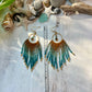 Brown & Teal Seed Bead Earrings | Limited Edition