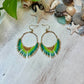 Green Ombré Seed Bead Earrings | Limited Edition