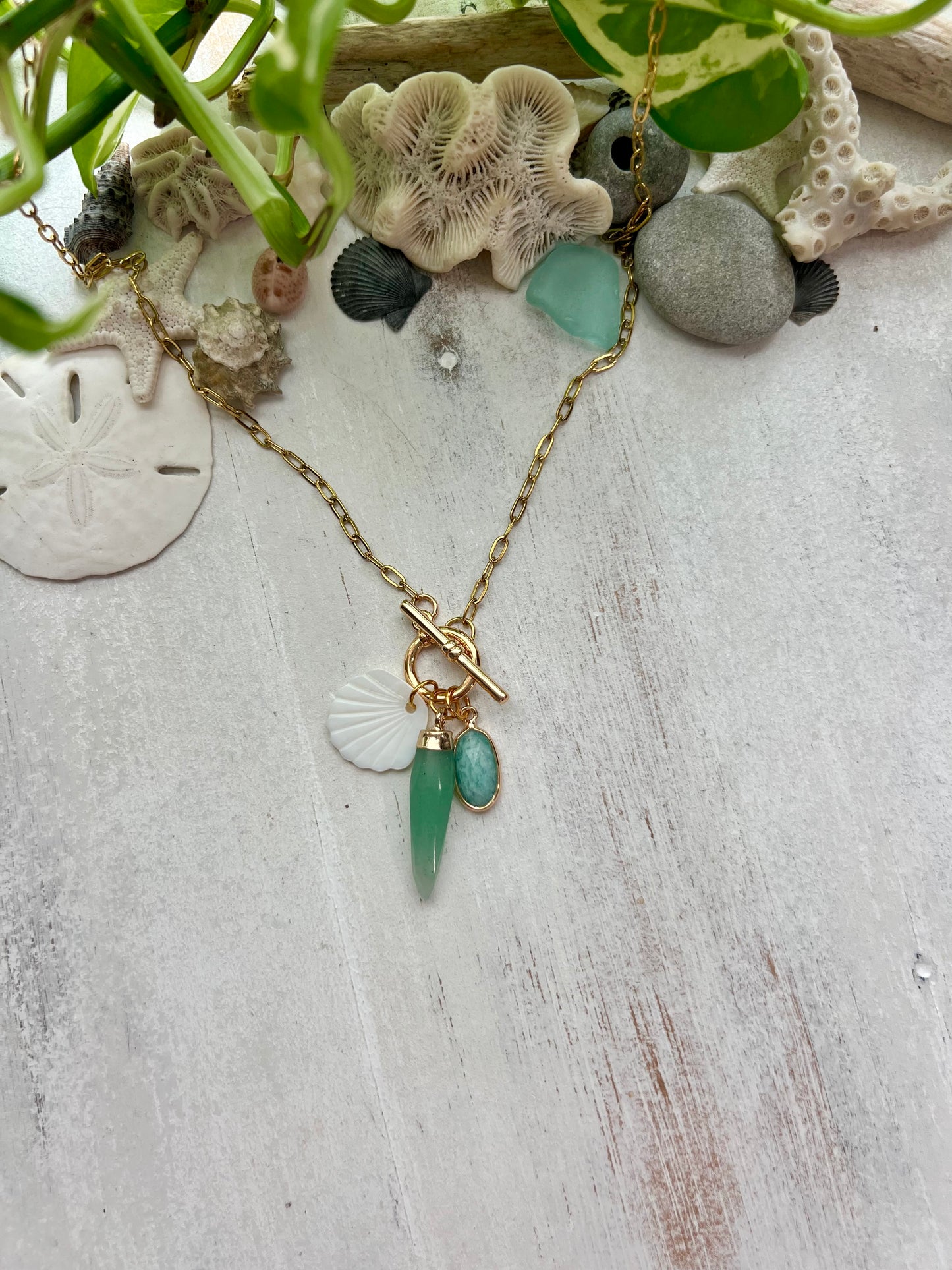 Sea Charms Toggle Clasp Necklace || Build Your Own Charm Necklace