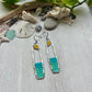 Ocean & Sun Seed Bead Earrings