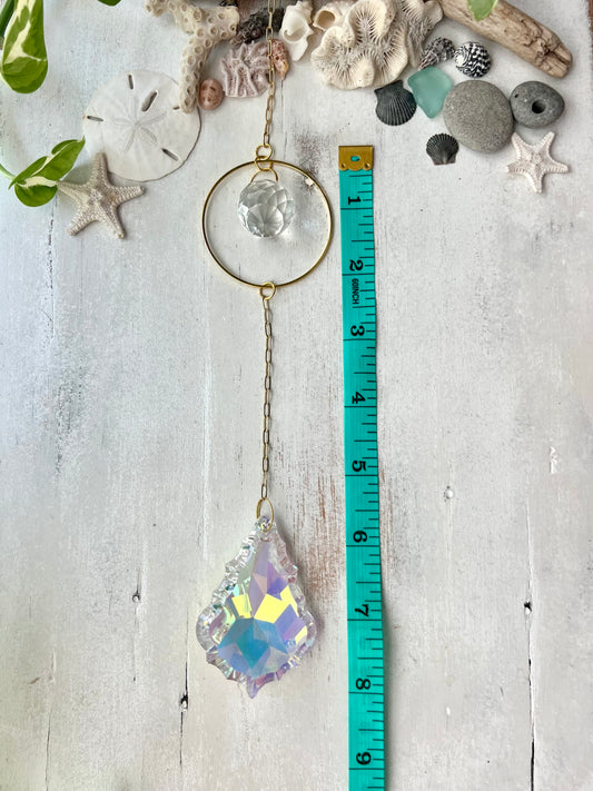 Crystal Prism Sun Catcher // Baroque Hoop