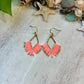 Neon Coral Seed Bead Earrings | Limited Edition