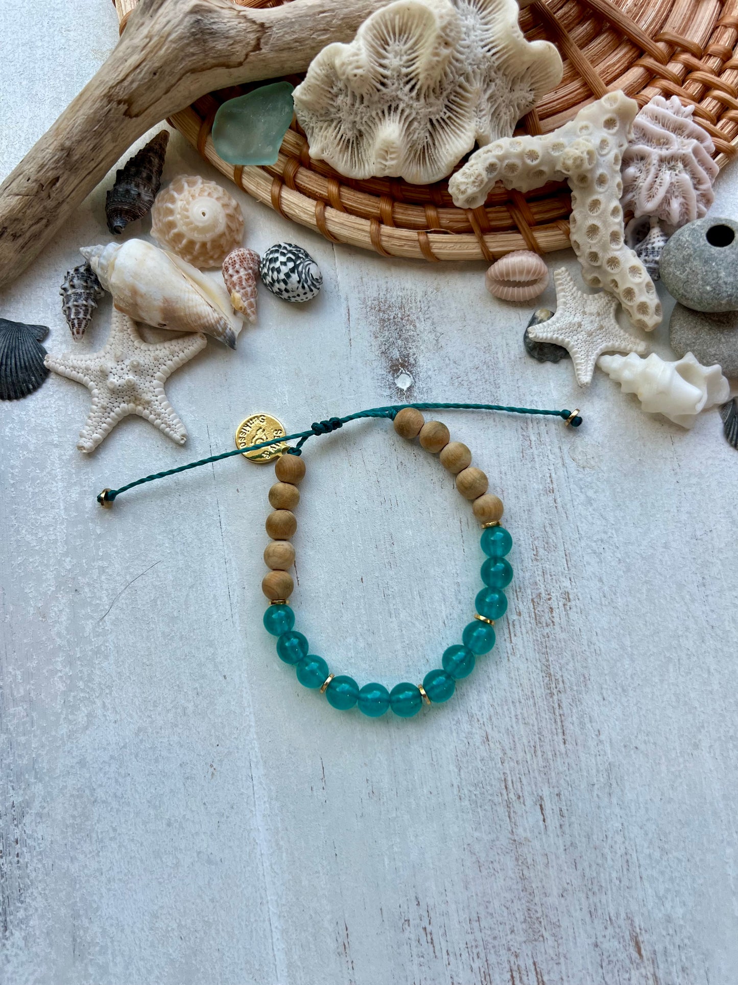 Teal Jade Diffuser Bracelet