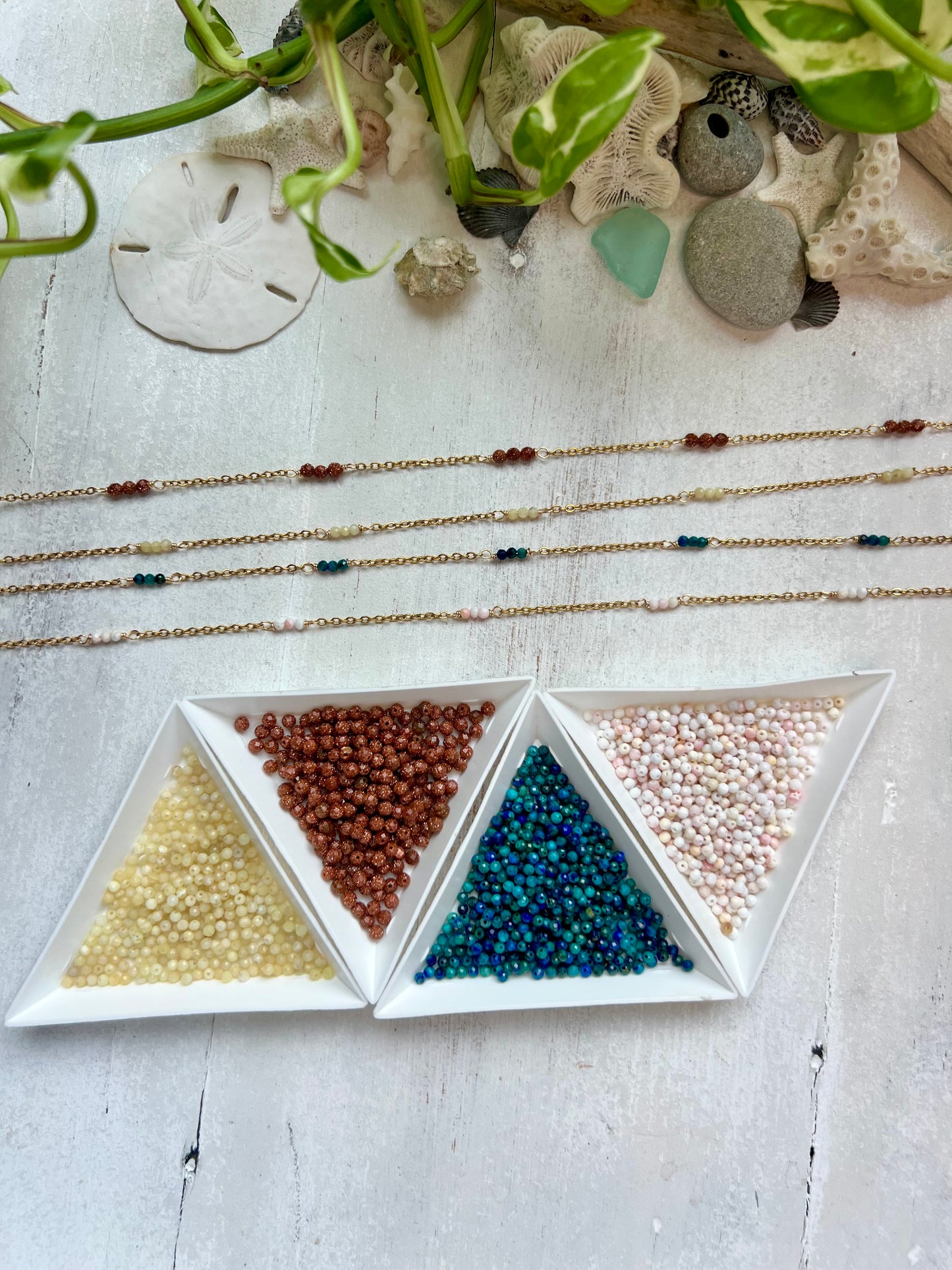 ✨NEW ✨ Gemstone Spacer bar necklace