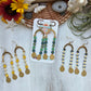 Double Daisies On An Arch Earrings