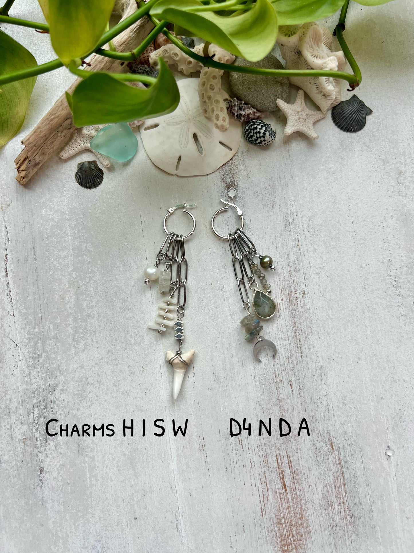 Silver Charm Hoop Earrings || Build Your Own Charm Earrings