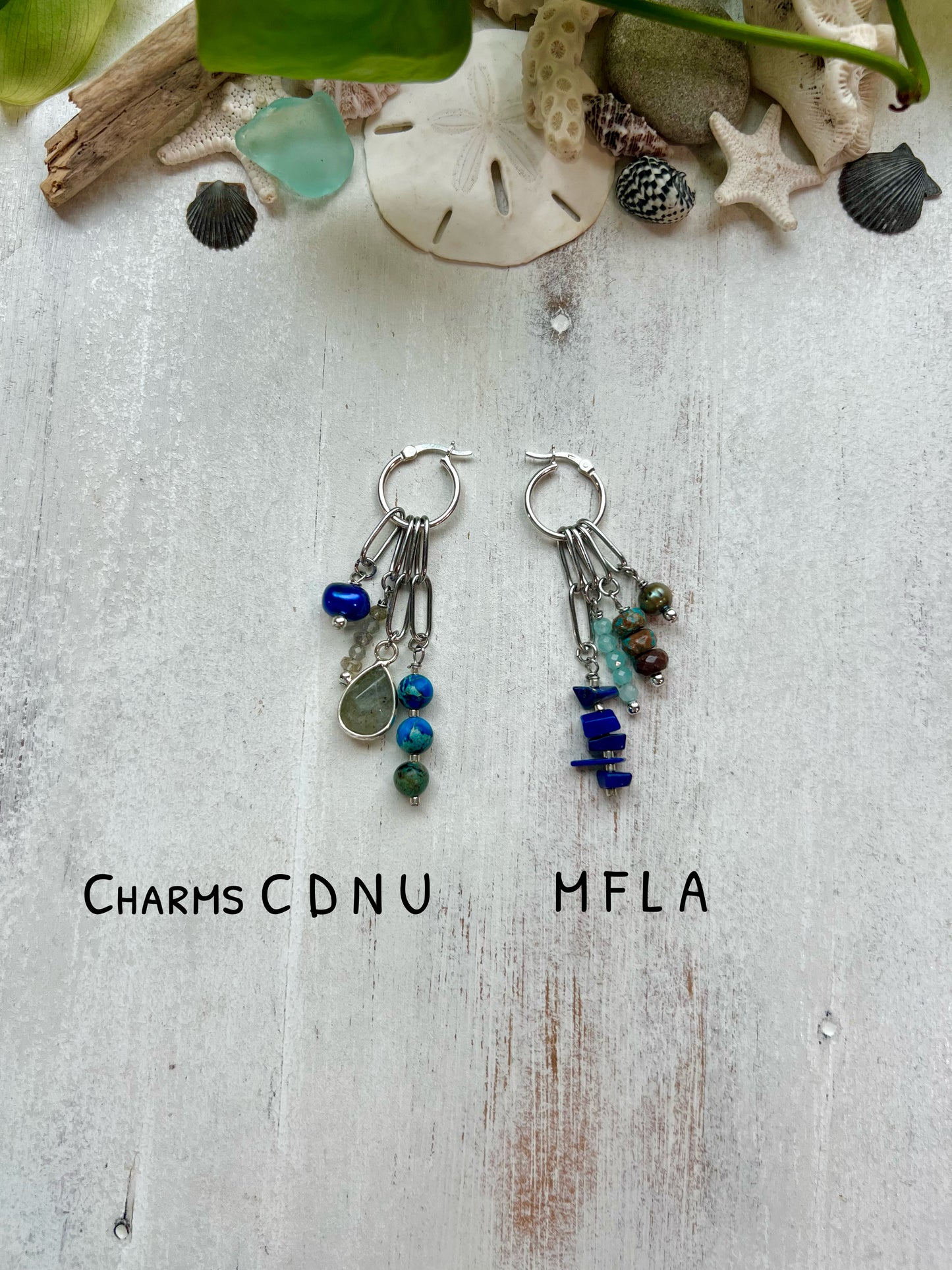 Silver Charm Hoop Earrings || Build Your Own Charm Earrings