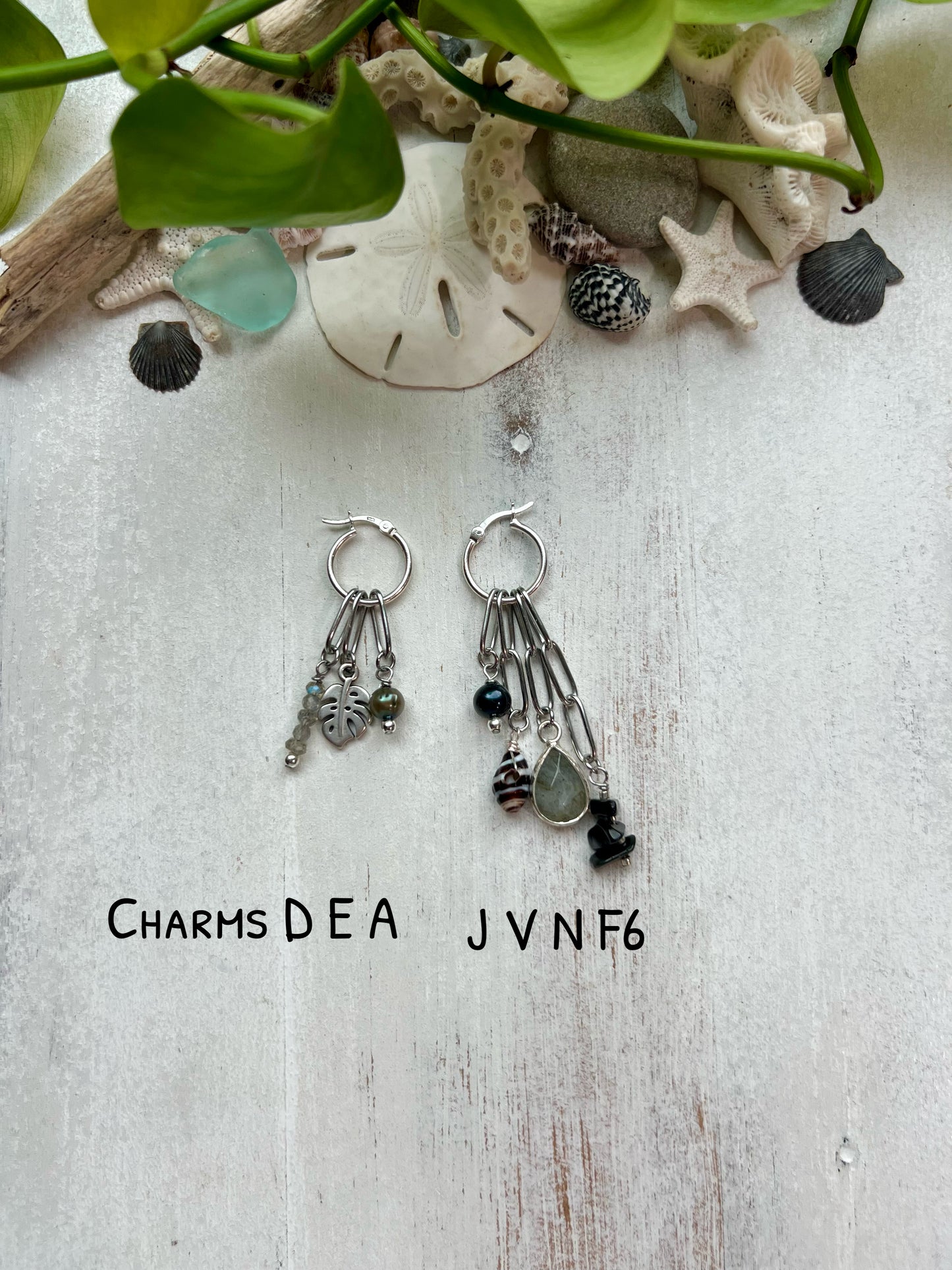 Silver Charm Hoop Earrings || Build Your Own Charm Earrings