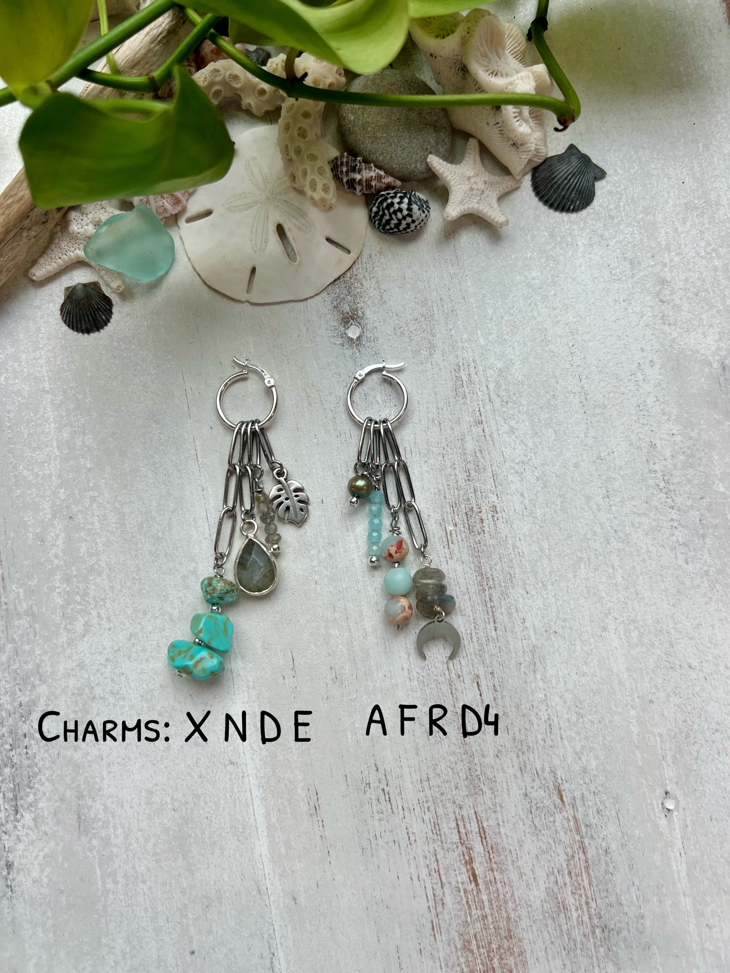 Silver Charm Hoop Earrings || Build Your Own Charm Earrings