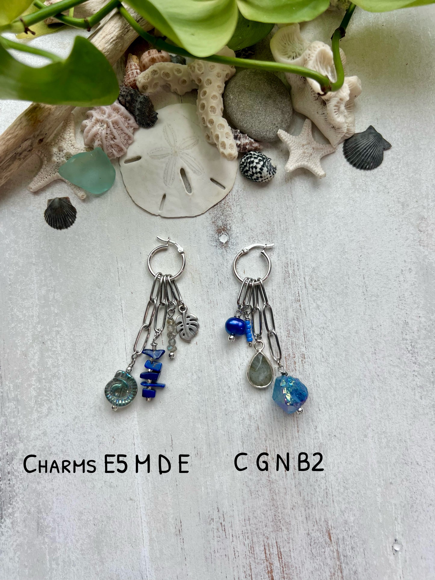 Silver Charm Hoop Earrings || Build Your Own Charm Earrings