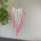 Hot Pink & White Seed Bead Earrings | Limited Edition