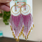 Lavender Ombré Seed Bead Earrings | Limited Edition