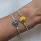 Scallop shell bracelet