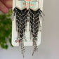 Black & Silver Seed Bead Earrings | Limited Edition