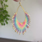 Neon Rainbow Seed Bead Earrings | Limited Edition