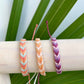 Waxed Cord Fishtail braided bracelet