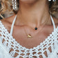 Gold or Silver sea turtle necklace