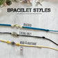 Waxed cord Clam shell bracelet