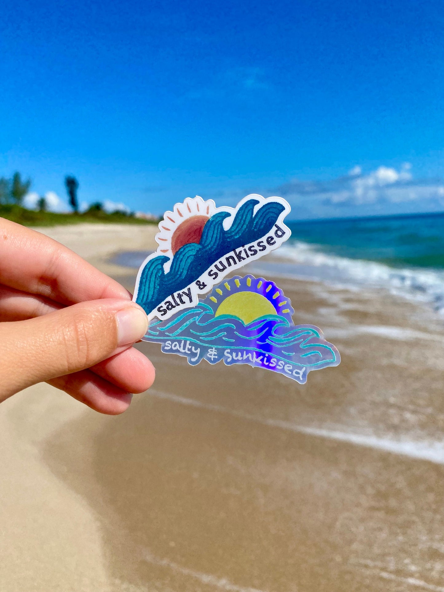 Ocean Sunrise Waterproof sticker