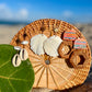 Rattan Hexagon & Colorful Acrylic Arches