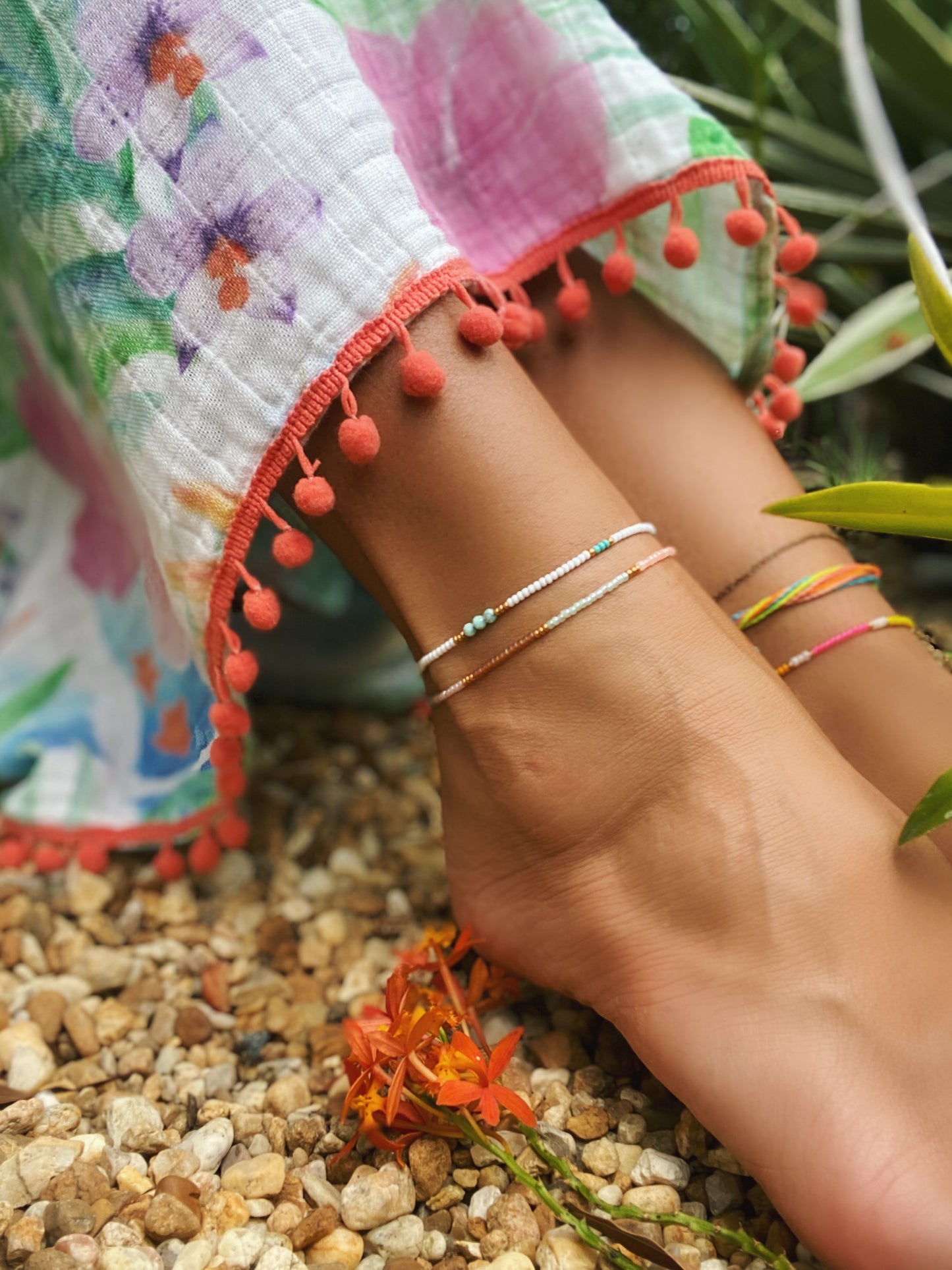 Seed bead Anklet