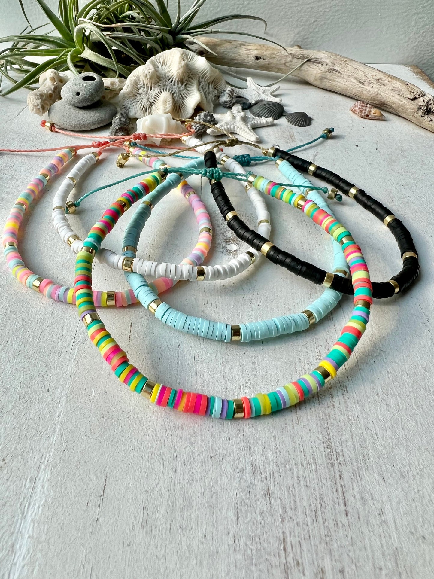 Colorful Mix Heishi Anklet